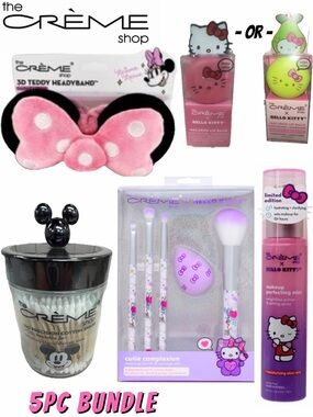 The Crème Shop x Hello Kitty 5-Piece Pink Beauty Bundle
